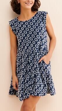 Anthropologie Mauve Lisanne Textured Tunic Dress